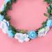 Floral Headbands | Boho Hair Wreaths for Weddings & Parties | Blue Bridal Crowns - Buy Online on GoSupps.com