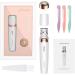 Facial Epilator for Women 2 in 1 Facial Hair Remover for Women with LED Light & 2 Cleaning Heads Electric Face Epilator for Women Hair Removal Painless Epilator for Facial Armpit Leg Bikini Area White Pink - Buy Online on GoSupps.com