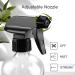 16oz Clear Glass Spray Bottle - Refillable Boston Round Container with Labels & Adjustable Nozzle for Cleaning, Gardening, Aromatherapy, Pets, Plant, Hair - 1 Pack - Buy Online on GoSupps.com