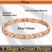 Vicmag Magnetic Bracelet for Women - Titanium Steel Brazaletes - Ultra Strength, Adjustable with Removal Tool - Rosegold Crystal-X Shape - Gift Box Included - Buy Online on GoSupps.com