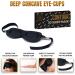 Samadhaan 3D Sleep Mask Deep Orbit - Ultra Light Weight & Comfortable Concave Molded Night Mask for Eyelash Extensions - Black - Buy Online on GoSupps.com