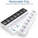 Large Easy Open 2x Day Pill Organizer - DANYING AM PM Weekly Pill Case - Arthritis Friendly Day Night Vitamin Container - Buy Online on GoSupps.com