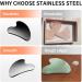 Stainless Steel Gua Sha Facial Tools Guasha Roller Skin Care Tools Green Quartz Massager for Face Eyes Neck Body Muscle Relaxing and Relieve Fine - Buy Online on GoSupps.com