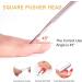 2 Pcs Stainless Steel Cuticle Pusher & Peeler Set for Nail Care | Dual Head Nail Scraper for Fingernails & Toenails - Professional UV Gel Polish Remover Tool - Buy Online on GoSupps.com
