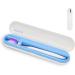 Sanpintech toothbrush covers portable toothbrush box portable toothbrush travel bag with UV toothbrush disinfectant for at home and travel (white)