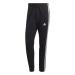 adidas Male Adult Jogging Pants Essentials French Terry Tapered Elastic Cuff 3-Stripes Joggers Black/White L Pants