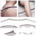 Verdant Touch Stainless Steel Gua Sha Massage Tool Set - 5 Pieces for Muscle Pain Relief & Body Wellness - Buy Online on GoSupps.com