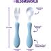 Bloomsworld Toddler Cutlery Set - 4 Forks & 4 Spoons - Kids Training Tableware for Boys & Girls - Pastel 8 Piece Set - Buy Online on GoSupps.com