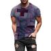 BEUU Mens Christ Belief Cross Print Hiking Athletics Tee Tops Crewneck Tshirts Summer Short Sleeve T-Shirts for Mens Wine-273 Medium