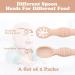 Vicloon Baby Fork and Spoon Set - 2Pcs Silicone Baby Weaning Spoon Set for Self Feeding - Easy Grip Toddler Cutlery Kit - Soft Infant Toddler Spoon in Orange - Buy Online on GoSupps.com