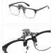 Clip-On Flip-Up Reading Glasses 60mm Magnifying Glasses for Close Work Sewing & Watching Black International Shipping Available - Buy Online on GoSupps.com