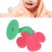 Baby Teething Toy - Silicone Flower Shape Chew Toy & Pacifier for 0-6 Months - Washable Peony Red - Buy Online on GoSupps.com