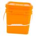 TOKIDNY Sealed Bucket Laundry Organizer White Paint Bucket Refillable Dispenser Water Pails Buckets Plastic As Shown