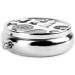 Romantic Paris Butterfly Eiffel Mini Round Pill Box | 3 Compartment Travel Pill Organizer | Portable Medicine Case for Home & Office - Buy Online on GoSupps.com