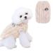 Dog sweater actoys dog sweater small dogs dog sweater medium -sized dogs winter warm dog sweater cat sweater dog clothing for small medium -sized dogs and cats khaki l