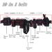 LSGOODCARE 10-in-1 Multifunctional Waiter Belt for Police & Military - Adjustable Modular Tactical Belt in Black 600D Nylon - Buy Online on GoSupps.com