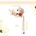 FERCAISH Butterfly Tassel Hair Clip - Classic Style Pearl Hair Accessories for Traditional Clothes, Festive Wedding & Cosplay - Buy Online on GoSupps.com