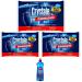 Crystale 3 x 2kg Dishwasher Salt Bundled with Crystale Rinse Aid Blue (500ml) Limescale Cleaner Kitchen Household Watermarks Remover (6kg) (3pack)