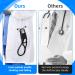 Leather Stethoscope Holder Hip Clip - Black Holster with Inner Pocket & Velcro for Doctors Nurses EMTs | Buy Online - Buy Online on GoSupps.com