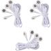 Replacement Premium TENS Lead Wires - 2.35mm Shielded Plug & 4 Snap 3.5mm Connectors for TENS Units (Pack of 6) | International Shipping Available - Buy Online on GoSupps.com
