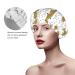 Gold Glitter Pineapple Printed Waterproof Shower Cap - One Size Fits All - For Women with All Hair Textures - Buy Online on GoSupps.com