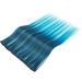 Rainbow Clip-In Hair Extensions - 10 PCS Colorful Strands | Smooth Black & Blue - 80g - Buy Online on GoSupps.com