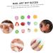 FRCOLOR 7200 Pieces 12 Fruit Slime Cut Nail Accessories Elegant False Nails Nail Decals with Flowers Nails Fruit Fruit Slices Manicure Decorate Appliques Nail Splitters - Buy Online on GoSupps.com