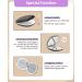 Wobsion Travel Magnifying Mirror with Light 1x/10x LED Compact 2-Side Illuminated Makeup Mirror - Dimmable, Rechargeable Handheld Pocket Mirror for Women (Black) - Buy Online on GoSupps.com