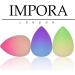 Impora London Beauty Makeup Blender Trio Set - Vegan Latex-Free Sponges for Liquid, Concealer, Cream Makeup - Original Teardrop/Egg Shape - Bright and Mixed Colors - Buy Online on GoSupps.com