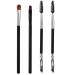 Savita 4 pieces of eyebrow brush set including a double-head eye brow brush lip brushes angular brush eyeshadow brush for women cosmetics