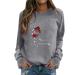 General Christmas sweater women rudolph reindeer elf Christmas sweater hoodover christmas sweater Christmas sweatshirt xmas sweater shirt sweatshirts oversize sweater women C-gray xxl