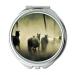 YENDOSTEEN Mirror makeup mirror animals fog forest pocket mirror portable mirror