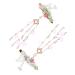 Gogogmee 1 Pair Butterfly Hair Clip Chinese Hair Sticks Japanese Vintage Hairpin Shell Hair Accessories Qipao Hair Barrettes Pearl Hair Clips Antique Tassel Hair Barrette Hair Pin Metal