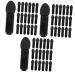 FRCOLOR 300 Pcs Mini Eyeshadow Swab Black Eyeshadow Lip Balm Makeup Brush Foam Eyeshadow Applicators Disposable Lip Wand Mascara Wand Cosmetic Lip Mask Brush Girl Lipstick Applicator Set