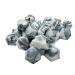 50pcs Silicone Polyhedron Pearl Beads 14mm Silicone Icosahedron Beads for Mom Necklace Making DIY Beading Accessory (Zebra)