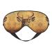 SSIMOO Wild Deer Soft Sleep Eye Mask Female Breathable Eye Patch Perfect for Travel and Relaxation Black