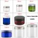 Tianzd 6 Pack Blue 100ml Empty Cream Cans with Black Lid & Spatulas - Ideal for Cosmetics & Storage | International Shipping - Buy Online on GoSupps.com