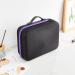 Kirgizta Waterproof Essential Oil & Nail Polish Storage Bag - 30 Slot EVA Pocket Organizer for 5ml 10ml 15ml Bottles (Purple Black) - International Shipping Available - Buy Online on GoSupps.com