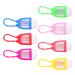 Healifty Children Hand Lotion Bottle 7Pcs Empty Keychain Bottle Keychain 30ML Refillable Squeeze Bottle with 7 Covers for Hand Cleaning Essential Oils (7 Colors) Kids Lotion Keychain Carrier