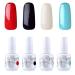 Vishine Gel Nail Polish Dissolvable UV LED Multi Colors Nail Art 4pcs Kit (4 x 15 ml) C236