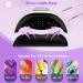 Timpou 280W Professional Nail Lamp | Fast Drying LED+UV Dual Light Source with 66 Lamp Beads and Timer Function - Buy Online on GoSupps.com
