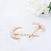 Tgirls Fashion Crescent Moon Hair Clips - Gold Hair Accessories for Women and Girls - Buy Online on GoSupps.com
