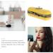 Minkissy Jewelry & Lipstick Holder - Retro Purse Organizer with Mirror Design - Yellow Makeup Case (1 Pack) - Buy Online on GoSupps.com