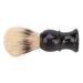 Beard Brush Small Portable Black Beard Brush with Curved Handle for Home Salon Travel