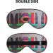 SSIMOO Colored Wooden Board Print Eye Mask - Ultra-Soft Light-Blocking for Optimal Comfort & Restful Sleep | International Shipping - Buy Online on GoSupps.com