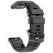 Notocity bracelet for Garmin Fenix 6/6 Pro/7/5/Fenix 5 Plus/Forerunner 935/945/Instinct 22mm wide silicone scale of estraz arm Quick-Fit watch bracelet for Garmin multiple colors black