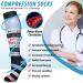 Blueenjoy Copper Compression Socks (6 Pairs) - Best Support for Nurses, Running, Hiking, Recovery | Blue/Black/White/Gray | Large-X-Large - Buy Online on GoSupps.com