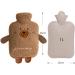 Portable Heat Bottle with Soft Cover - 1L Warm Water Bottle for Kids & Adults | Fluffy Bed Bottle - Buy Online on GoSupps.com