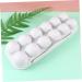 LABRIMP Food Serving Tray 2pcs Egg Tray Holder with Lid Drawer Organizer with Lid Egg Holer Storage Box Egg Carton Portable Grey 30X11CM - Buy Online on GoSupps.com