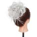 Silver Grey Synthetic Hair Bun Extension | Wavy Messy Updo Chignon Scrunchy - Buy Online on GoSupps.com